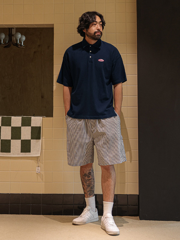 (L-5XL)<BR>그로핑 短袖领衬衫