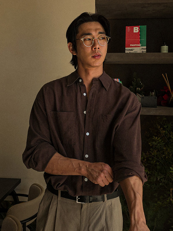 (M-6XL)<BR>로사린 亚麻衬衫 B2516