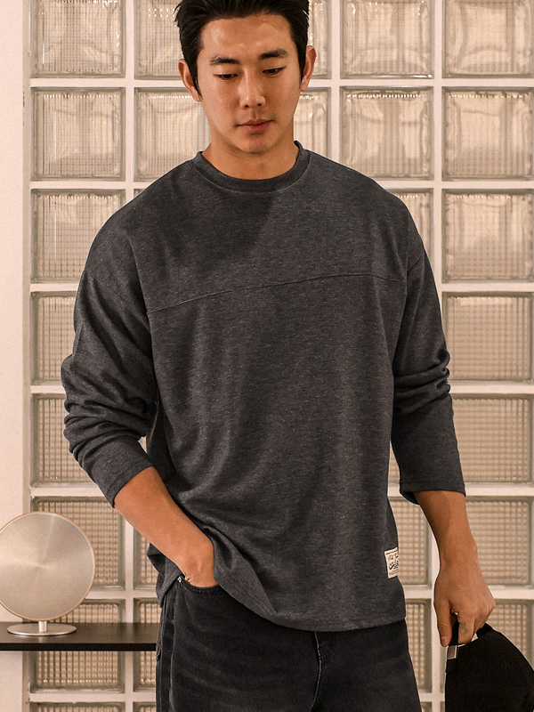 (L-5XL)<br>꺼내입어요 切口 长袖t恤