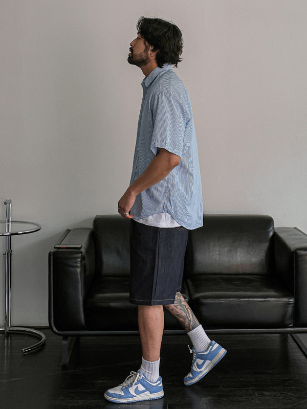 (L-5XL)<BR>마이오리 短袖衬衫