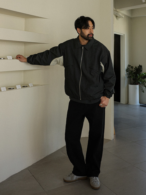 (L-7XL)<br>굿윈 스탠카라 블루종 6055