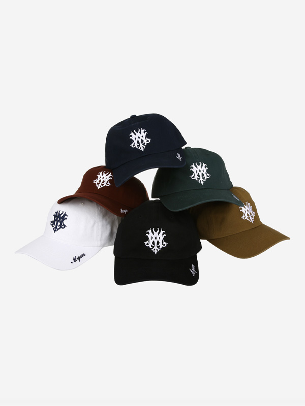 뿔자수마크볼캡