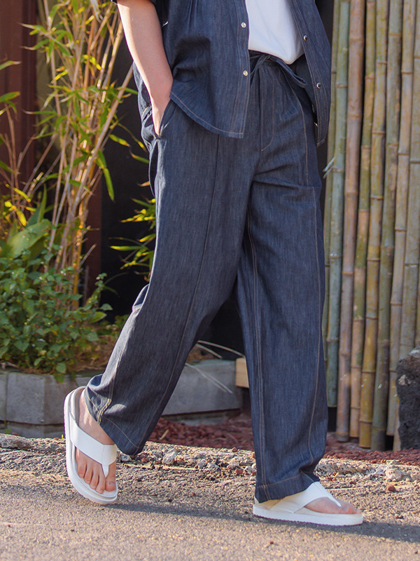 (XL-6XL)<BR>파시온 广泛的 밴딩생지데님팬츠