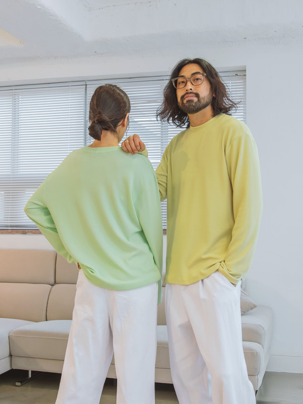 (L-5XL)<br>아르바사 针织衫 长袖t恤<br><font color="#fb5ec9"><B>[1+1]</B></font>