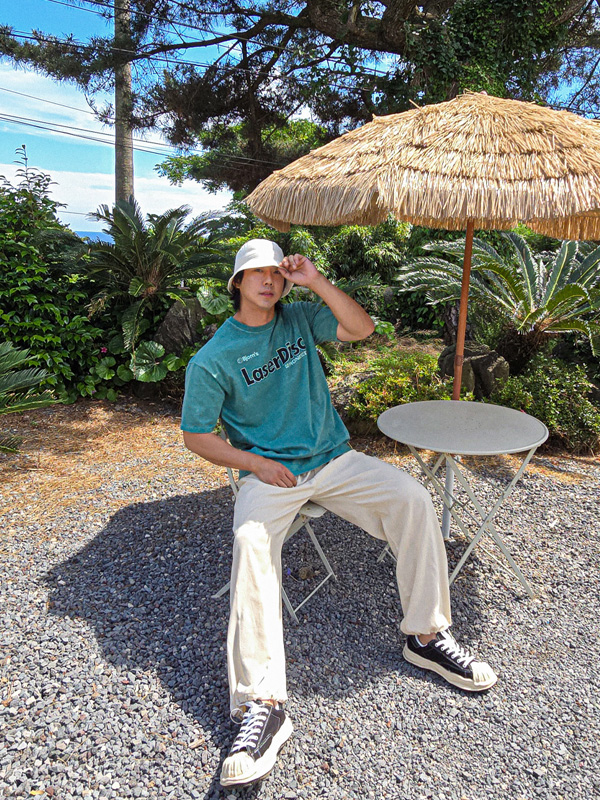 (L-5XL)<BR>콘당 颜料 短袖T恤