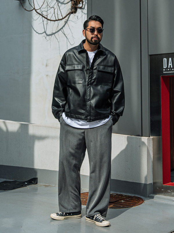 (S-6XL)<BR>크라핀 宽带裤