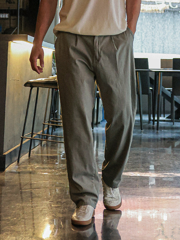 (M-5XL)<BR>사스티 标准配合 后松紧带 棉裤 (70夏)