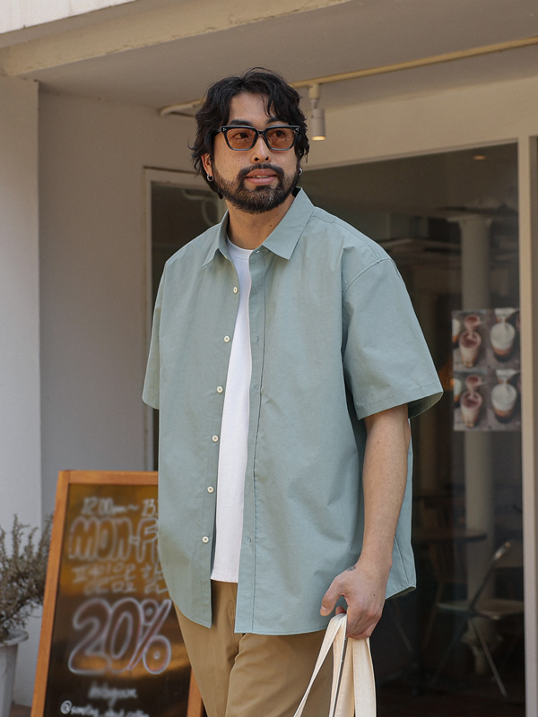 (L-5XL)<BR>파사비 短袖衬衫 614