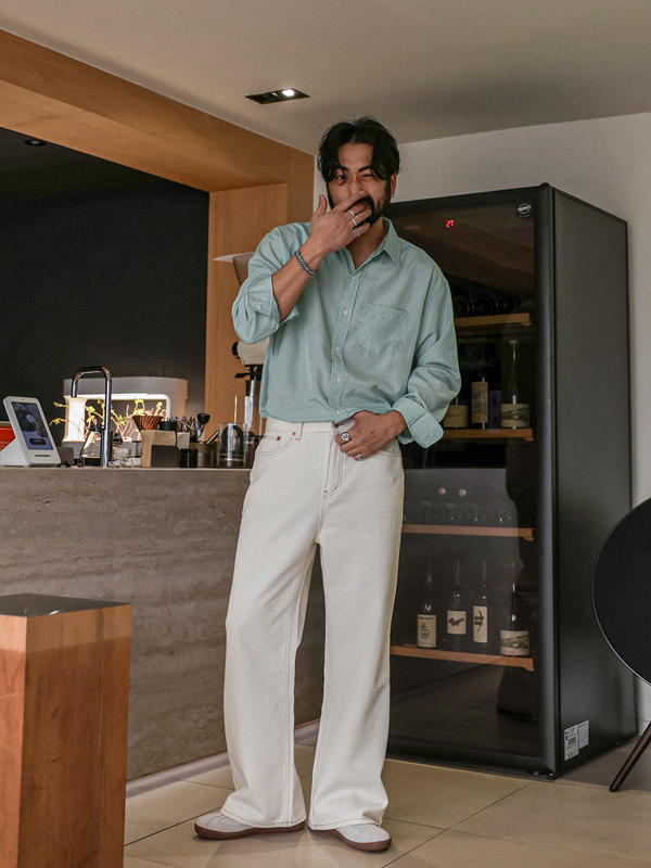 (XL-5XL)<BR>소트카모 条纹衬衫 26