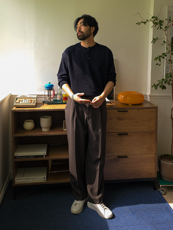 카푸아스 亨利颈 长袖t恤