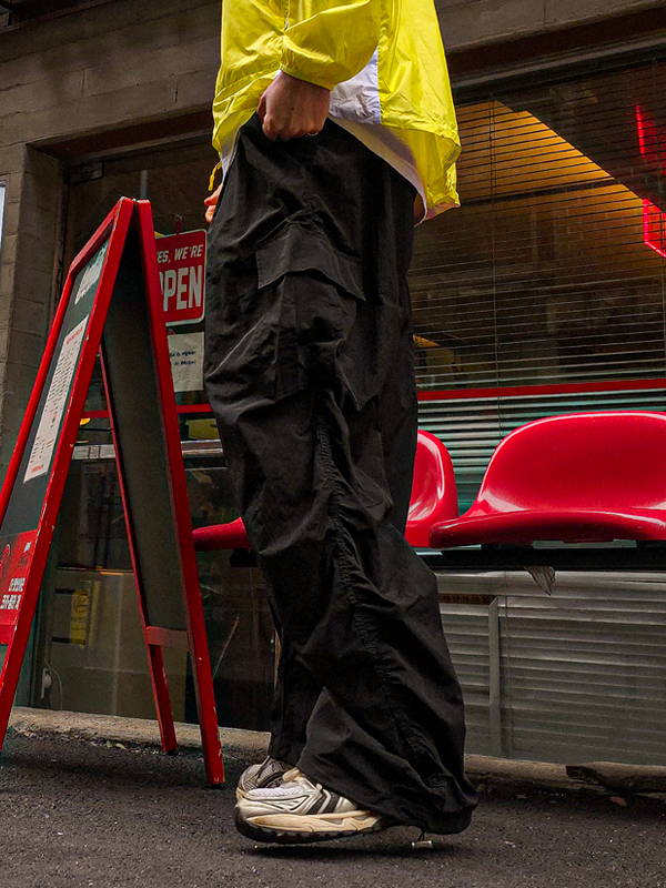 레그타 半宽配合 货物松紧带裤