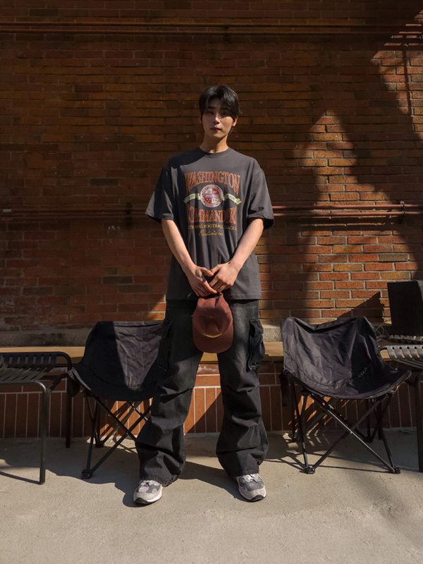 (XL-6XL)<br>갈라츠 半宽配合 牛仔松紧带裤 1092