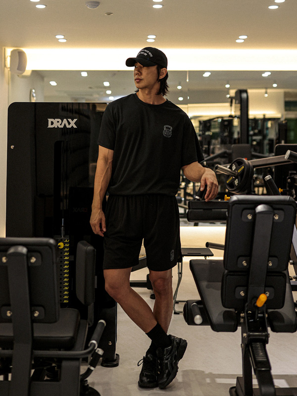 [SET](M-6XL)<br>비그달 短袖T恤+오바네스 레깅스밴딩반바지<br><font color=