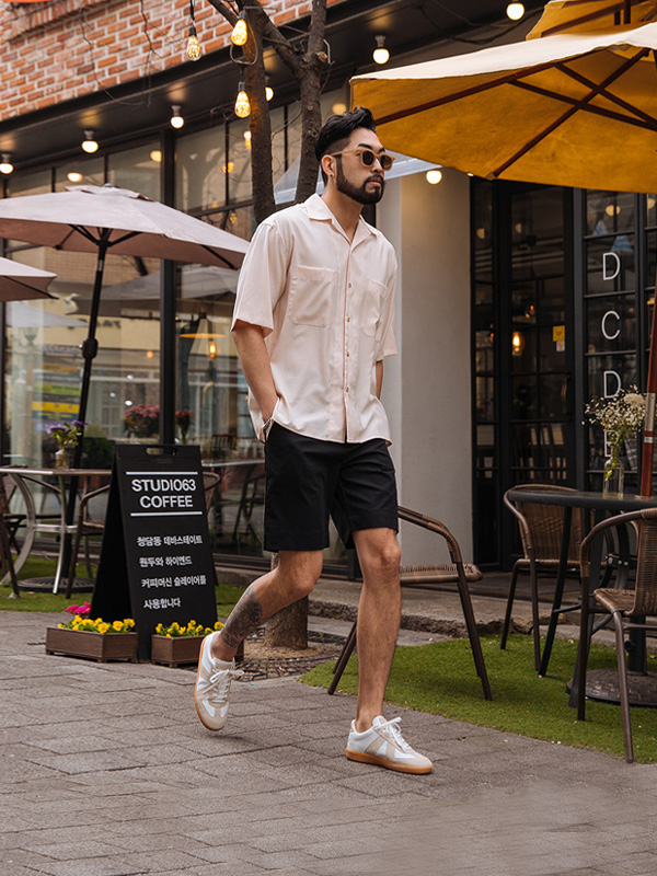 (L-5XL)<BR>코스트너 配色 短裤