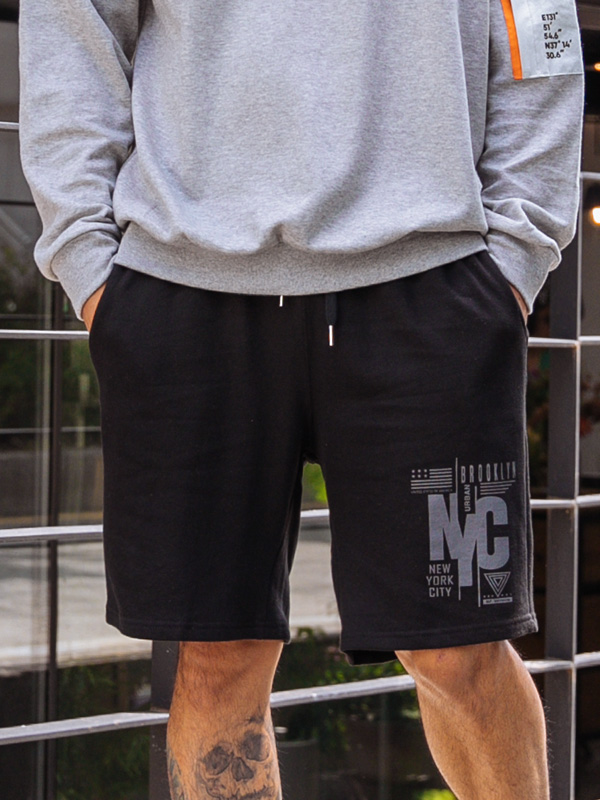 (M-6XL)<BR>아이다호 NYC 松紧带短裤