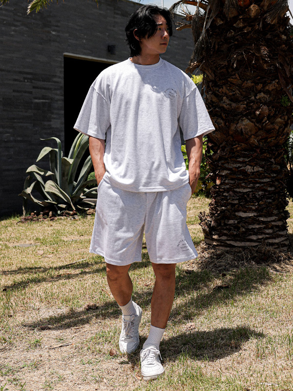[SET](XL-6XL)<BR>디하시 短袖T恤+하파다 松紧带短裤