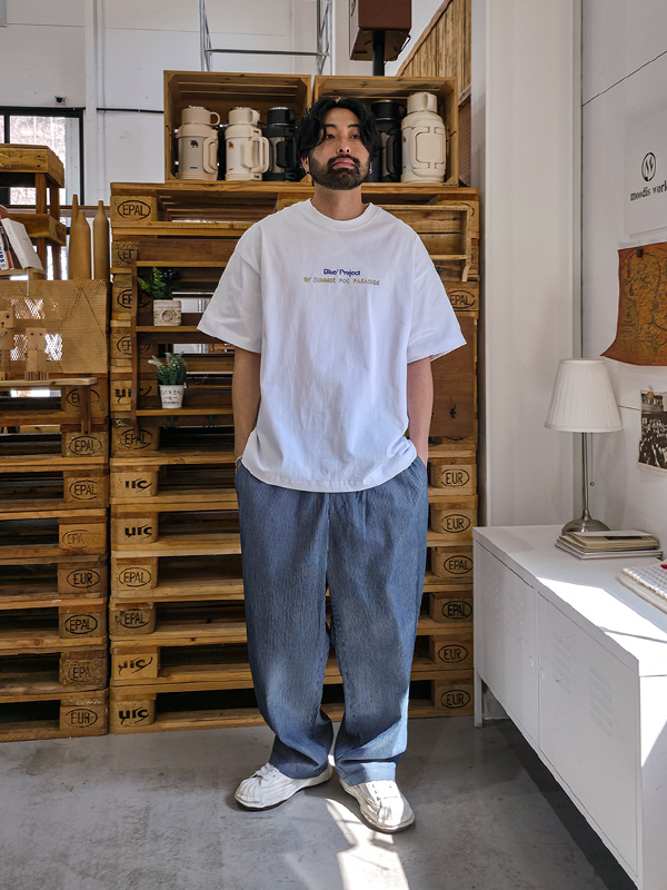 (XL-6XL)<br>카초라 半宽配合 牛仔松紧带裤