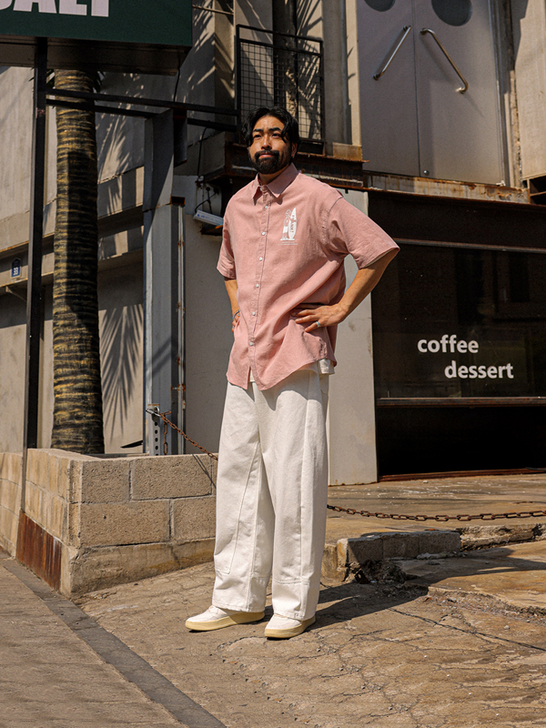 바요나 半宽配合 未褪色 牛仔裤 D618