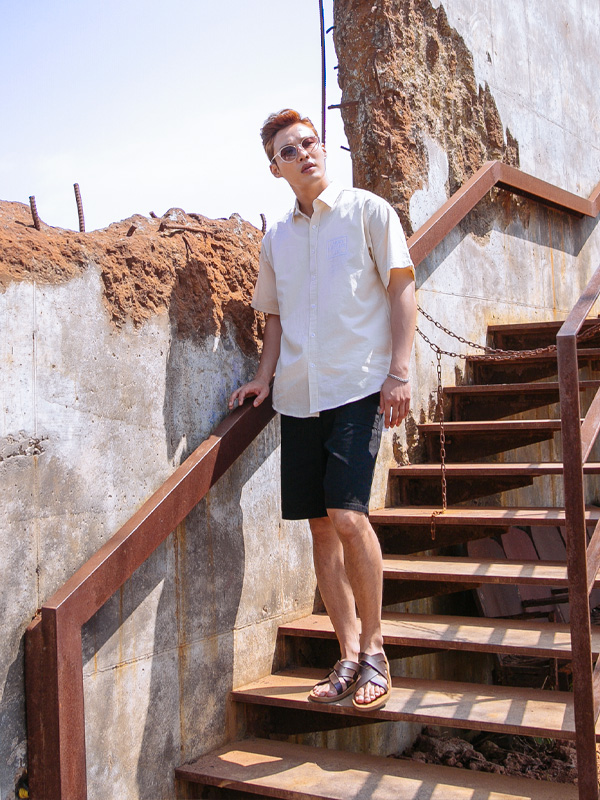 (L-6XL)<BR>버몬트 牛津 松紧带短裤