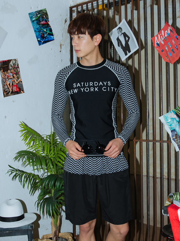 (M-6XL)<BR>다좋아 지그재그 스윔팬츠