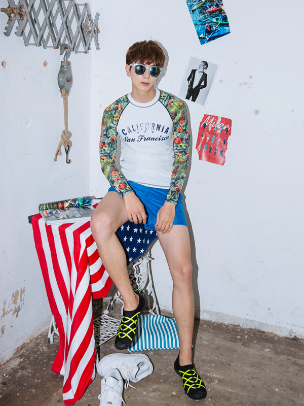 (M-4XL)<br>캘리포니아 花 鲁什卫士