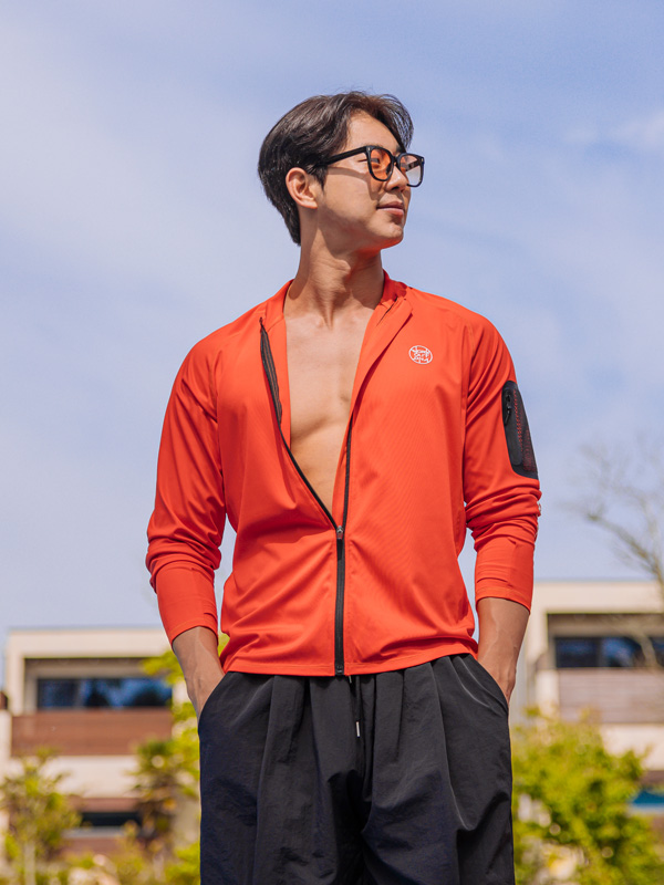 (L-5XL)<BR>니카시오 拉链卫衣<br><font color="#072c81"><B>[ W.DNA ]</B></font>