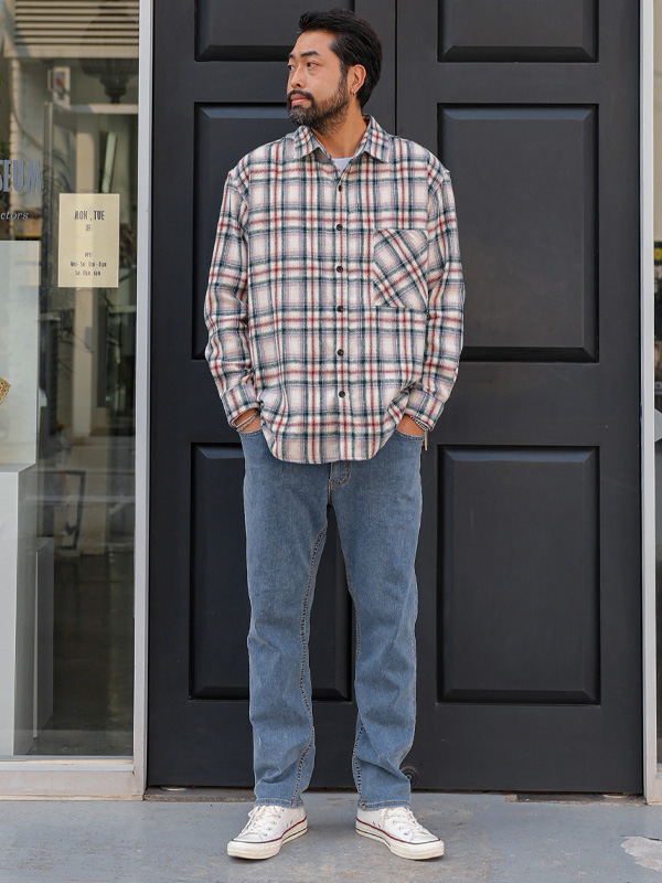 (M-6XL)<BR>디오누 隐藏绑带 逐渐收窄的 牛仔裤 <br><font color="#098a09"><B>选择长度 (基础,长款+10cm)</B></font><BR><B><FONT COLOR="#ff4800">[额外折扣]</FONT></B>