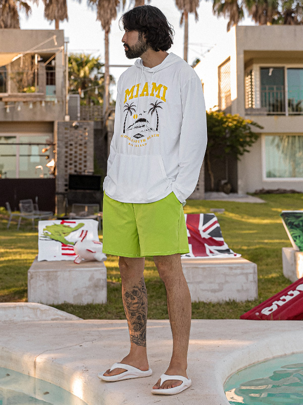 (M-4XL)<BR>우피치 松紧带短裤 375