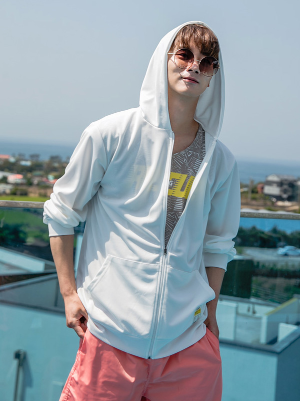 (L-4XL)<BR>쿠타 带帽拉链