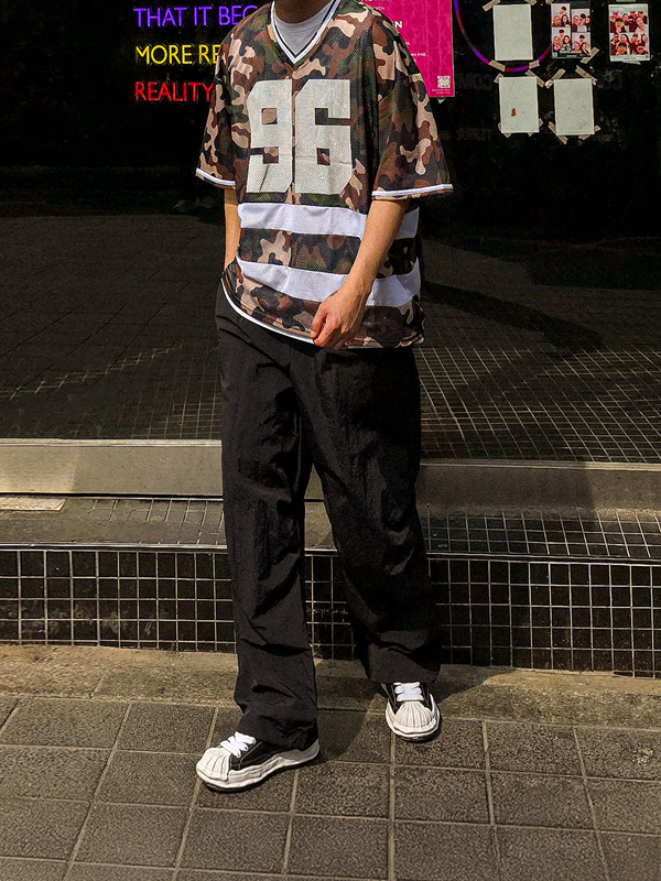 곤디아 半宽配合 尼龙 松紧带裤