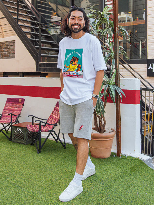 (L-6XL)<BR>러브라뷰 冰淇淋 松紧带短裤