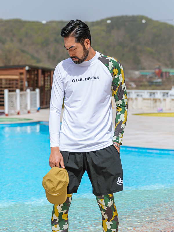 [SET](M-4XL)<BR>무슨 말을 더해 카모레쉬가드+아직 청춘 카모워터레깅스