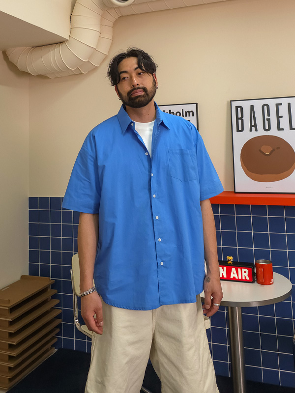 (M-5XL)<BR>벨라피 短袖衬衫