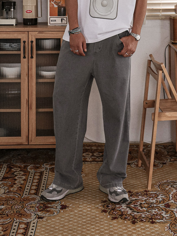 (XL-6XL)<BR>토르카만 半宽配合 牛仔松紧带裤 9513