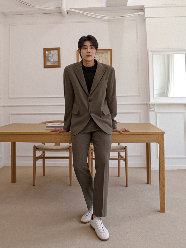 (M-7XL)<BR>알폰소 弹力 싱글자켓 S012-J