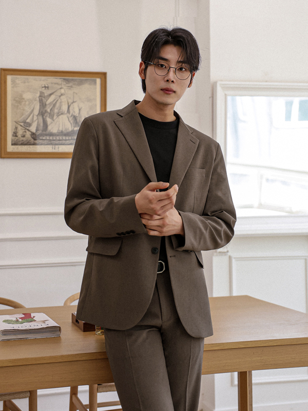 [SET](M-7XL)<br>알폰소 시글자켓+쿠아론 뒷밴딩팬츠