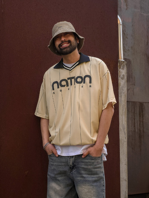 마릿지 开领 短袖T恤