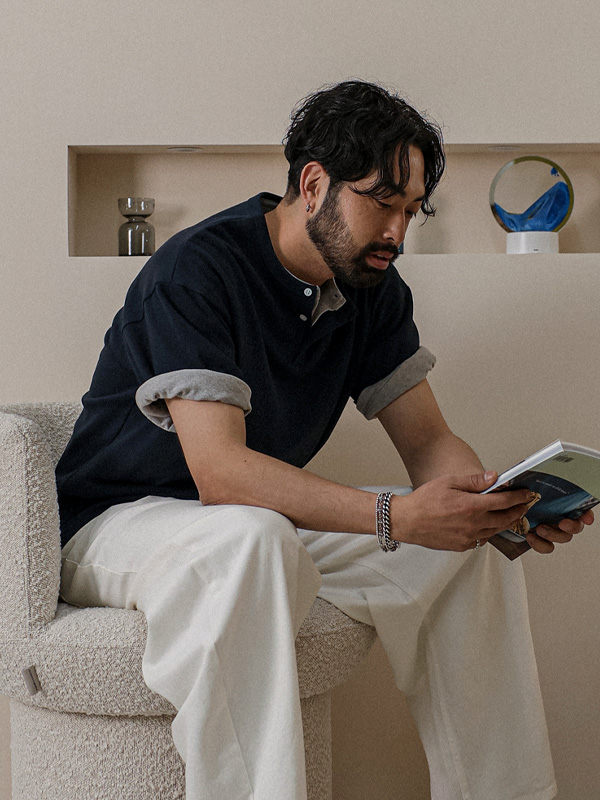 이브델 亨利颈 短袖T恤