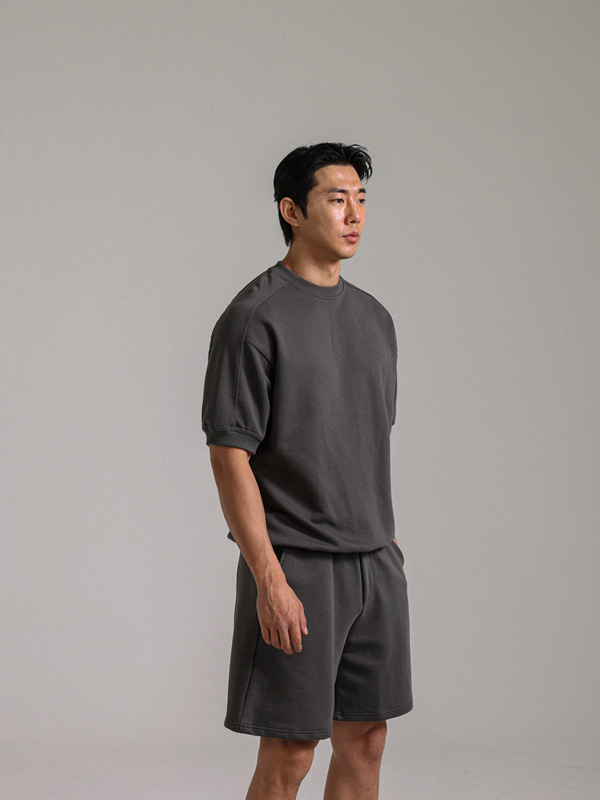 [SET](XL-6XL)<BR>토비나 短袖男对男+타라크 松紧带短裤<br><font color="#072c81"><B>[ W.DNA ]</B></font>