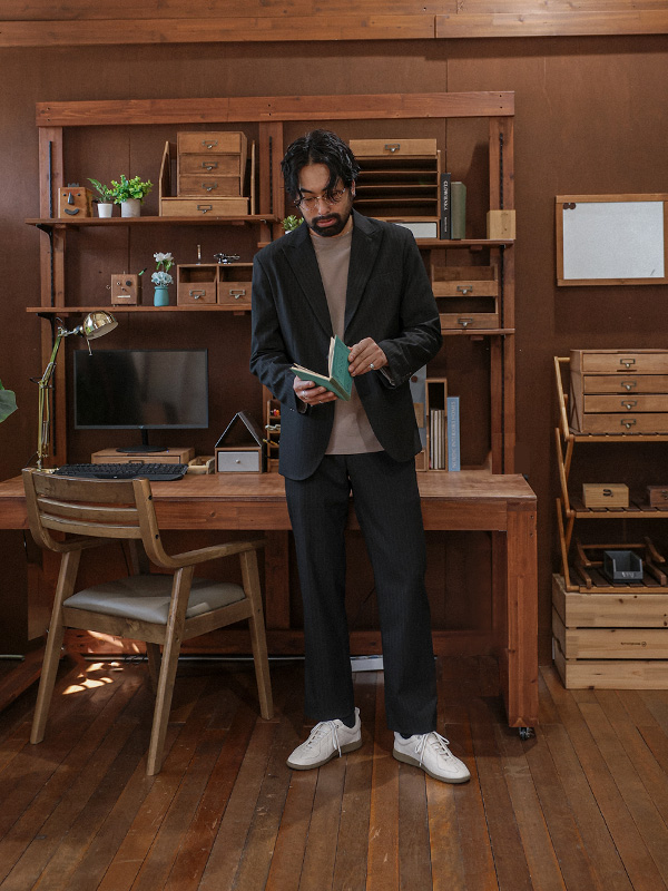 <font color="#FF0000">[Big ing EVENT 商品]</font><br>(M-7XL)<BR>모타즈 条纹 싱글자켓 S013-J