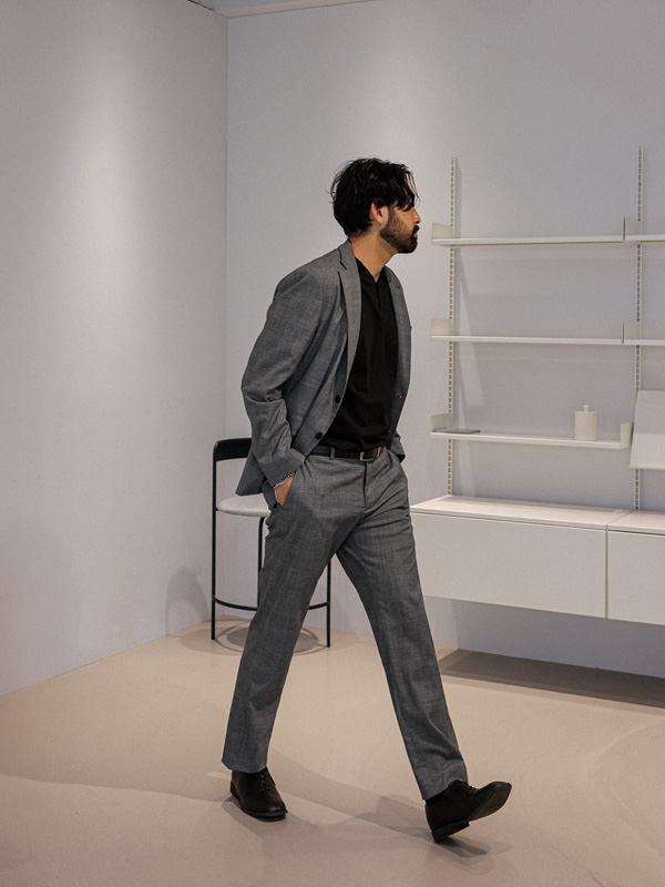 [SET](M-7XL)<br>카우타르 싱글자켓+하코트 뒷밴딩팬츠