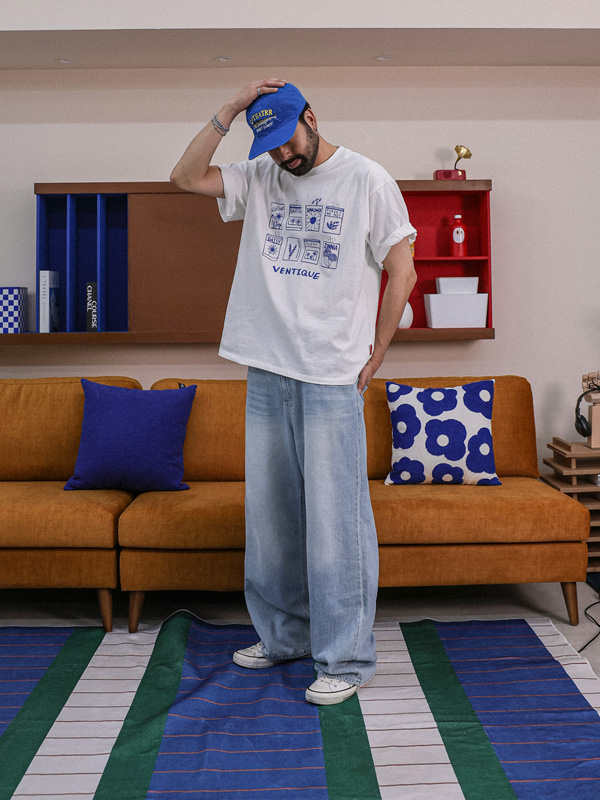 르제프 半宽配合 冷却系统 牛仔裤 D593
