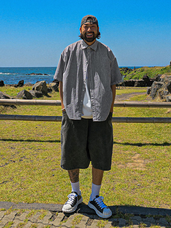 (XL-6XL)<BR>카르리 6부 松紧带裤