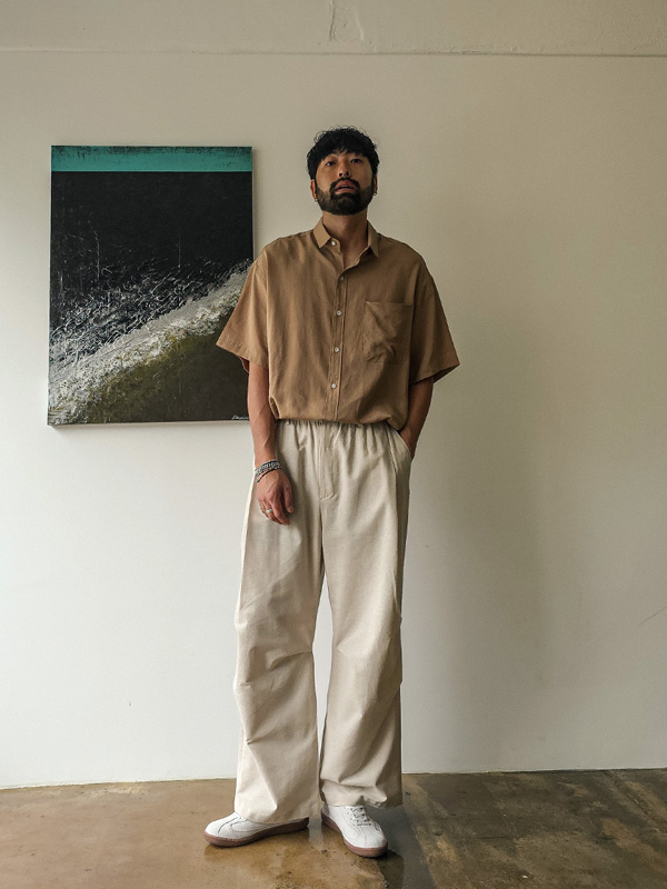 (XL-6XL)<br>모이라나 亚麻短袖衬衫 N015