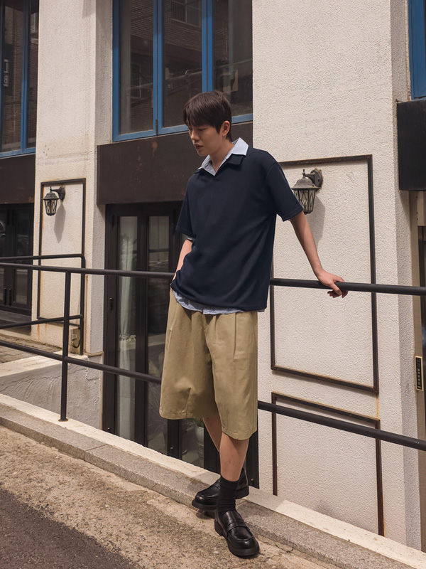 (M-4XL)<BR>트라스모 后松紧带 百慕大 短裤