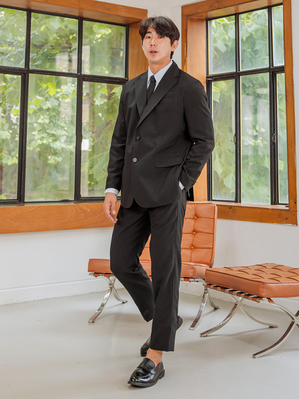 [SET](S-6XL)<BR>요카나 休闲西服+사그라다 宽松长裤