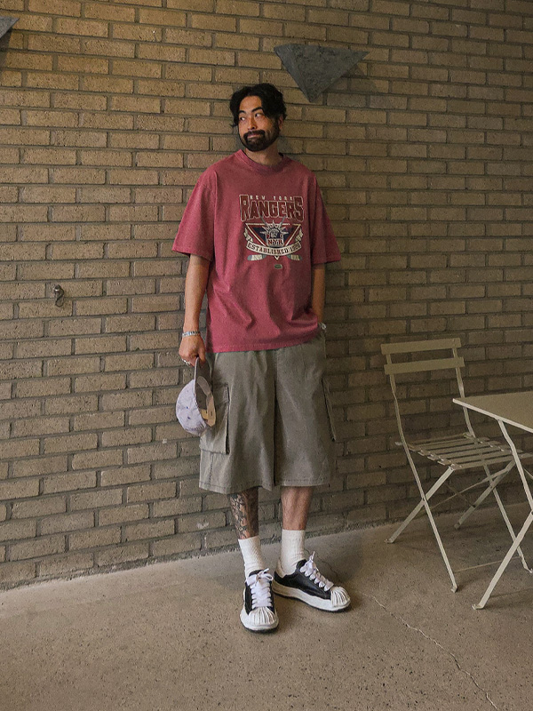 (L-7XL)<br>틸코라이 货物绑带短裤 462