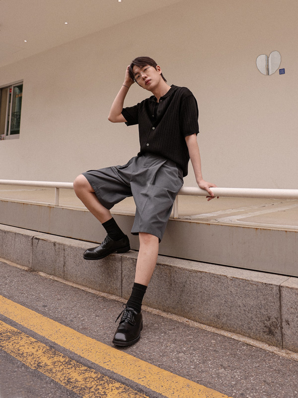 (M-6XL)<BR>콘야트 亚麻 반팔가디건