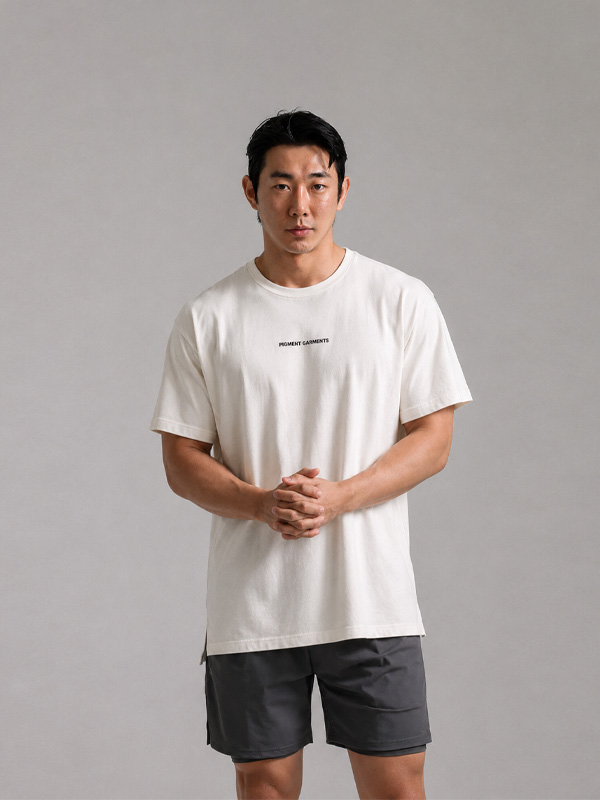 (XL-6XL)<BR>라소이 颜料 短袖T恤
