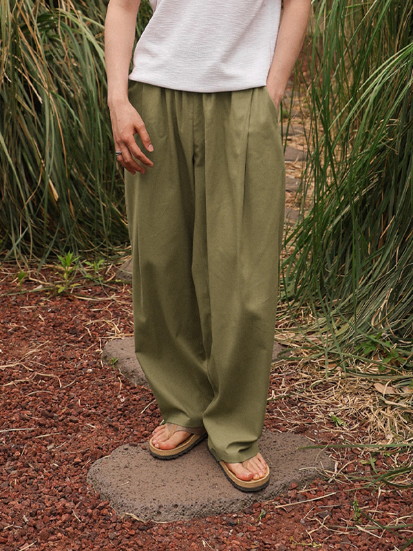 <font color="#660616">[Big ing EVENT 商品]</font><br>(L-5XL)<BR>알루크라 广泛适用 亚麻 气球绑带裤